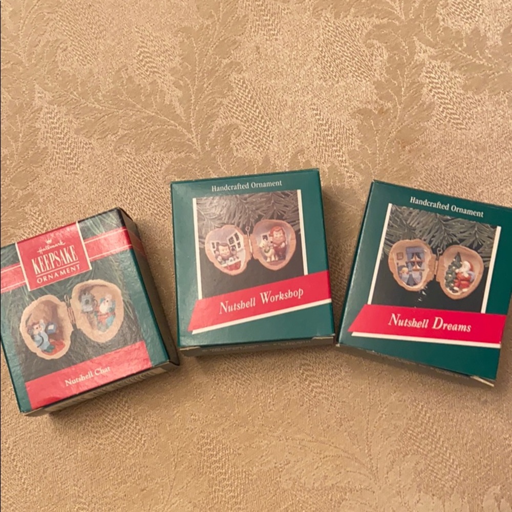 Hallmark Nutshell ornaments